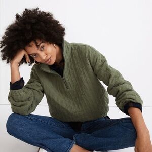 Olive Green Women's Quilted Top